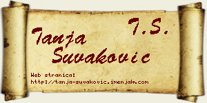 Tanja Šuvaković vizit kartica